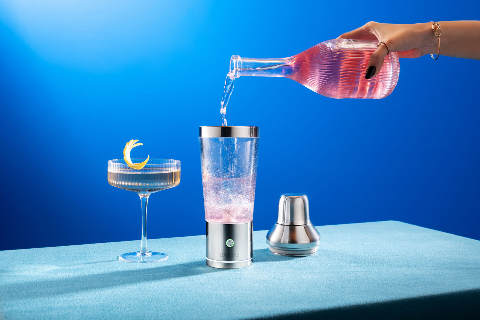 The Shaker Pro on a home bar - design study